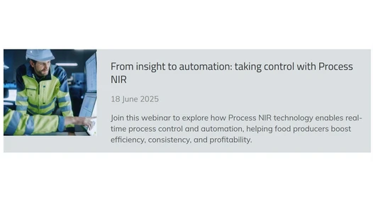 From insight to automation: taking control with Process NIR
