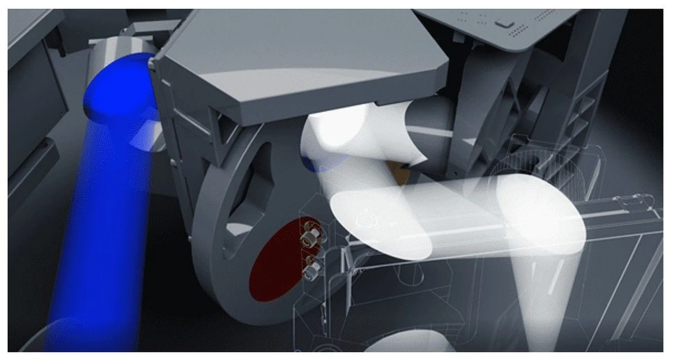Optik Instruments: Obr.3 – Mechanismus výměny děličů svazku v Inveniu