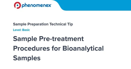 Postupy předúpravy vzorků pro bioanalytické analýzy