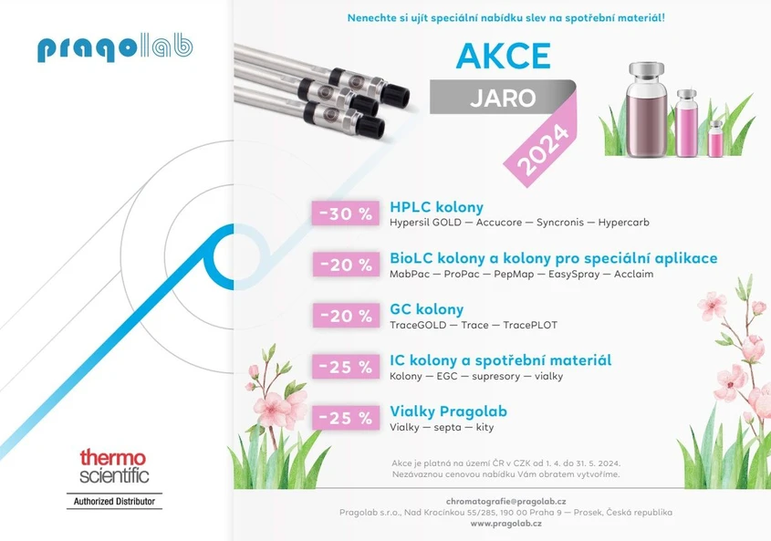 Pragolab: AKCE Jaro 2024 - nabídka slev na spotřební materiál