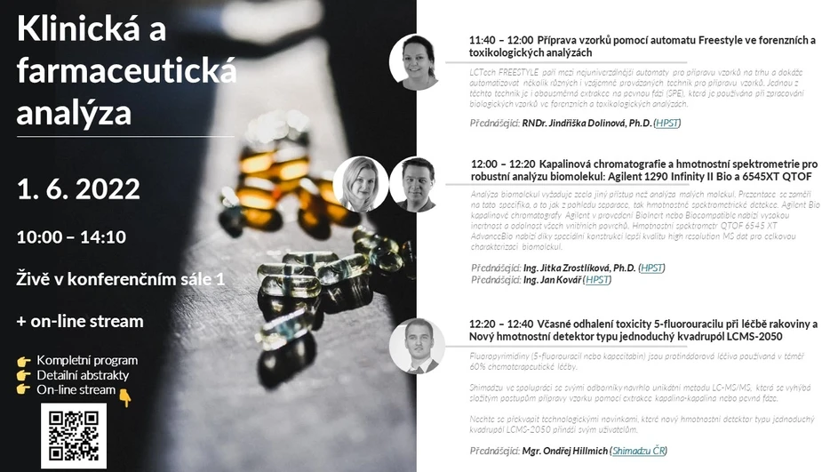 Program: Série workshopů z oblasti nejen analytické chemie Laborexpo 2022