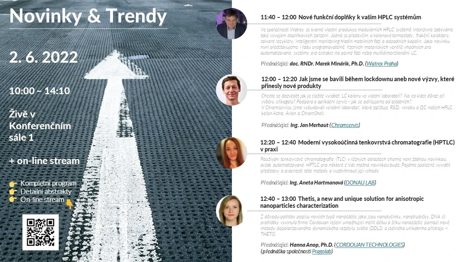 Program: Série workshopů z oblasti nejen analytické chemie Laborexpo 2022
