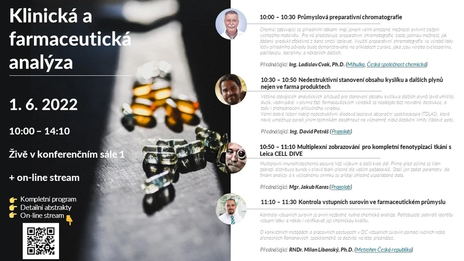 Program: Série workshopů z oblasti nejen analytické chemie Laborexpo 2022