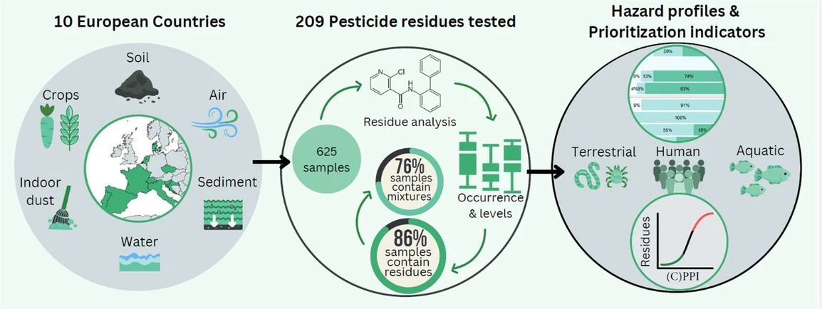RECETOX: Obr 2 - Pesticide pathway