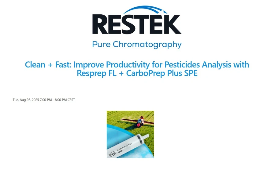 Restek Corporation: Clean + Fast: Improve Productivity for Pesticides Analysis with Resprep FL + CarboPrep Plus SPE