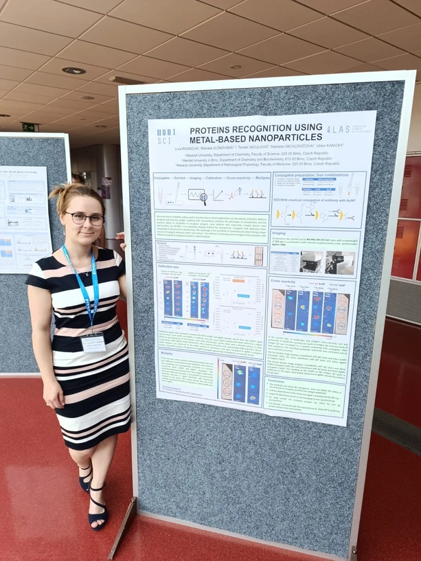 SSJMM: Posterová sekce - Proteins recognition using metal-based nanoparticles