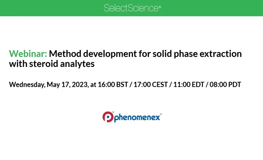 SelectScience: Method development for solid phase extraction with steroid analytes