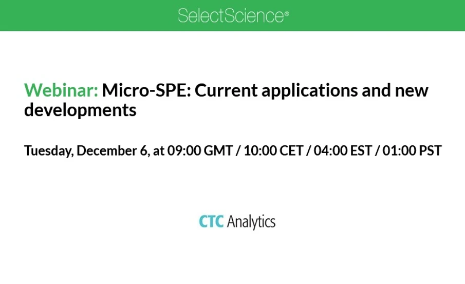 SelectScience: Micro-SPE: Current applications and new developments