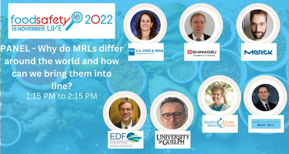 Shimazdu: Konference Bezpečnost potravin 2022 (on-line): PANEL - Why do MRLs differ around the world and how can we bring them into line?