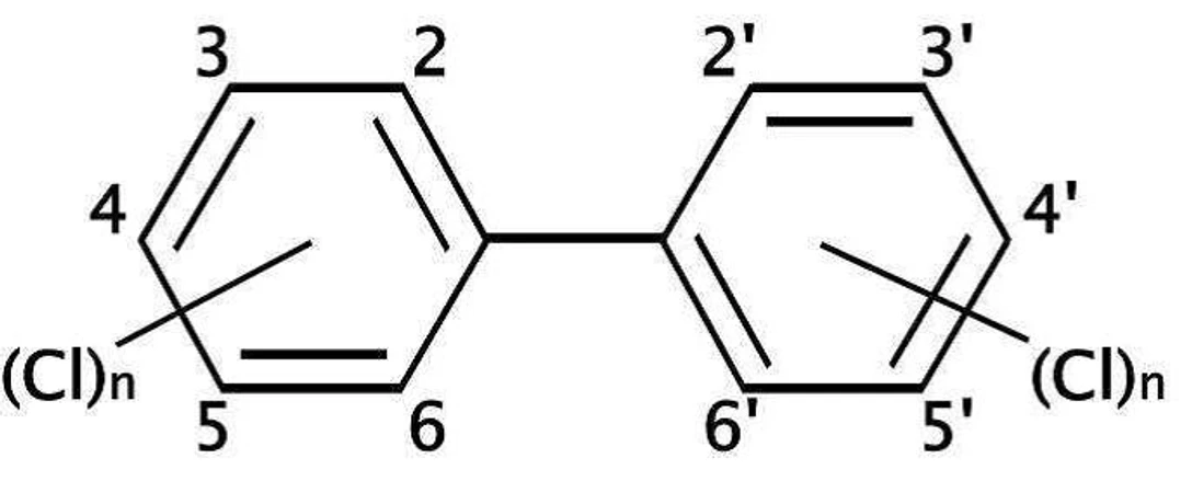 Všeobecná chemická štruktúra PCB