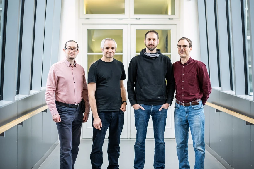 ÚOCHB AV ČR/Tomáš Belloň: Zleva: Jindřich Fanfrlík, Jan Řezáč, Adam Pecina, Martin Lepšík z ÚOCHB