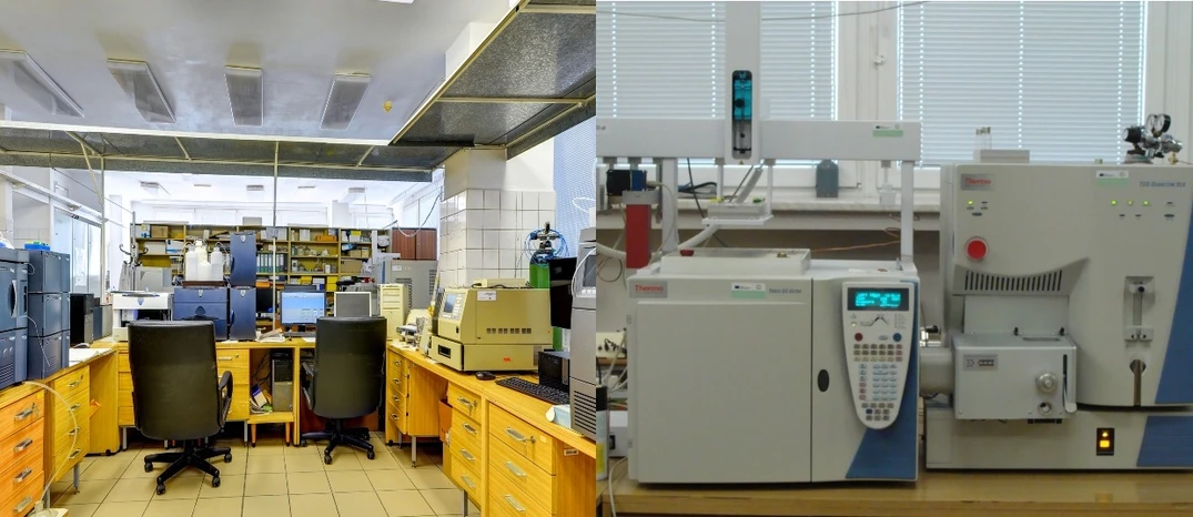 VŠB/Laboratoř organických a hybridních materiálů: Plynový chromatograf Thermo s hmotnostním detektorem MS/MS TSQ Quantum XLS