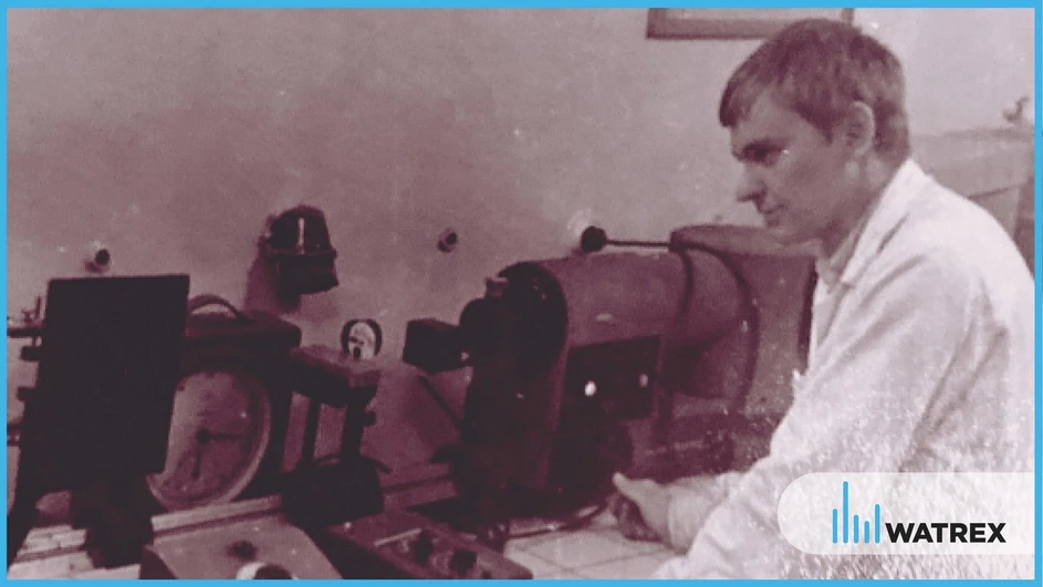 Watrex: Obr. 2 Milan Minárik na Československé akademii věd (cca 1966)