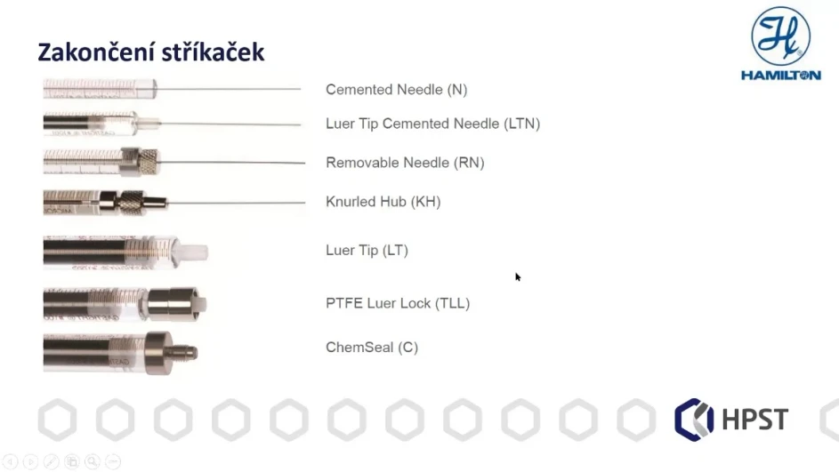 HPST: Webinář - Přehledný průvodce stříkačkami HAMILTON