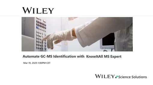 Automate GC-MS Identification with KnowItAll MS Expert