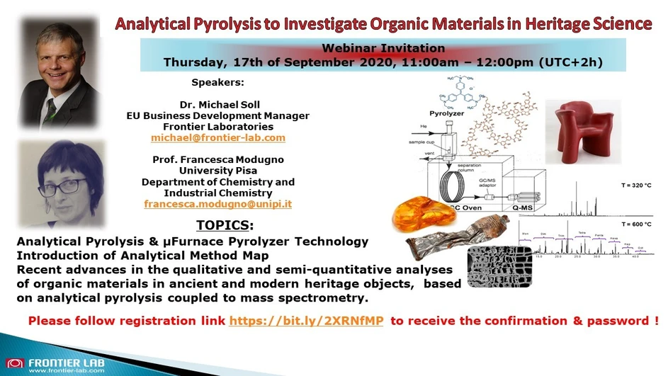 Frontier Lab - Analytical Pyrolysis to Investigate Organic Materials in Heritage Science