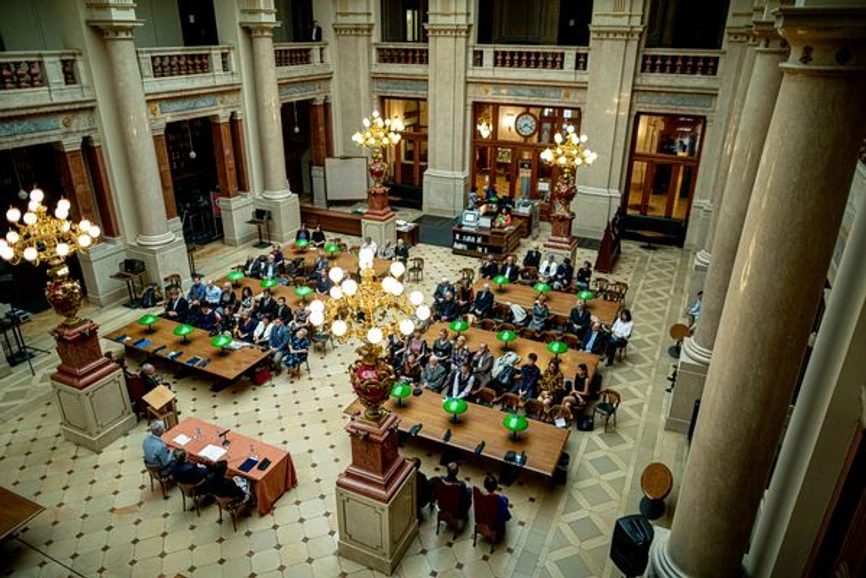 Akademie věd České Republiky: Slavnostní ceremoniál se tradičně konal v secesní Knihovně Akademie věd